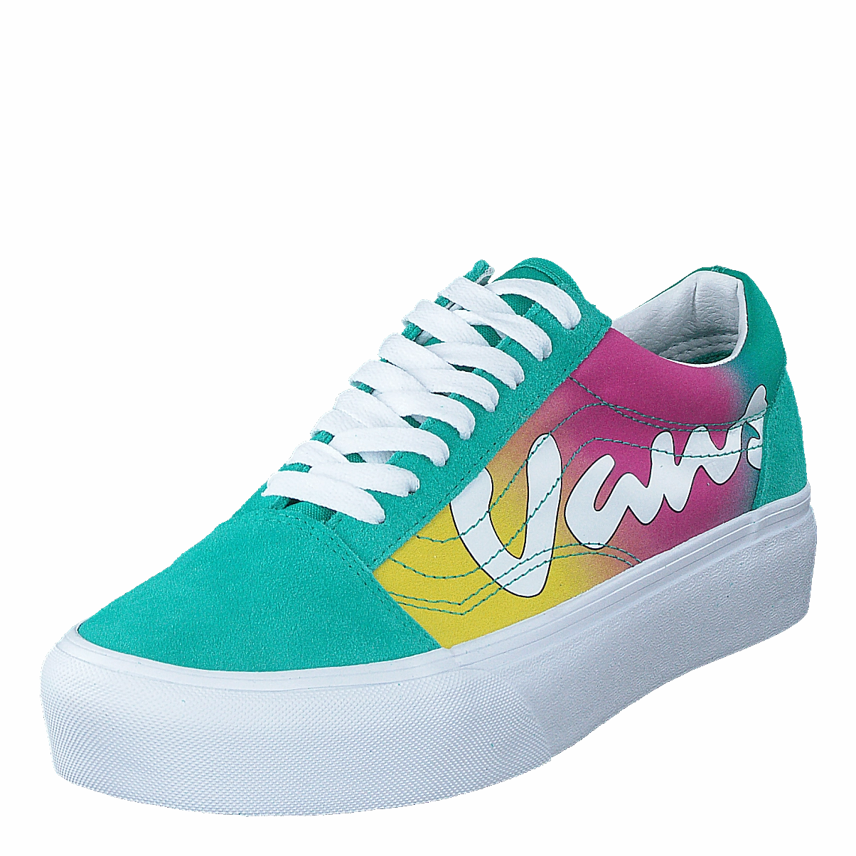 Classic Footwear Unisex Ua Old Skool Platform (Spring Fade)Atlantstrwht