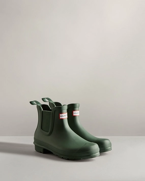 Hunter Women'S Original Chelsea Boots Hunter Green Wfs2078Rma Hgr Cushioned Insoles Comfortable Footwear