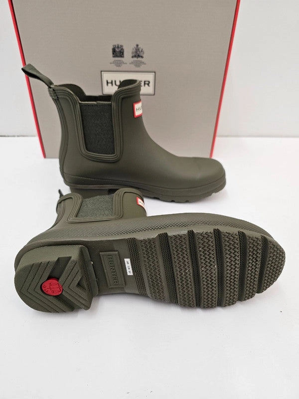 Hunter Women'S Original Chelsea Boots Olive Leaf Wfs2078Rma Ovl Non Slip