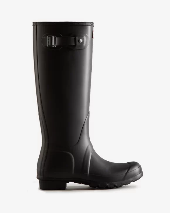 Hunter Women'S Original Tall Rain Boots Black Wft1000Rma Blk Memory Foam
