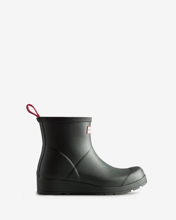 Essential Footwear Secure Fit Hunter Women'S Play Short Rain Boots Arctic Moss Green Wfs2020Rma Atm
