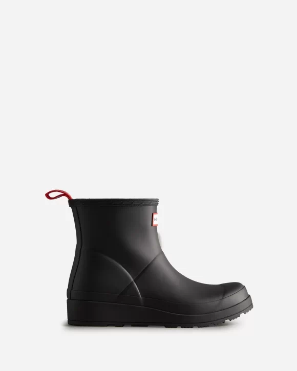 Hunter Women'S Play Short Rain Boots Black Wfs2020Rma Blk Lightweight Daylong Comfort