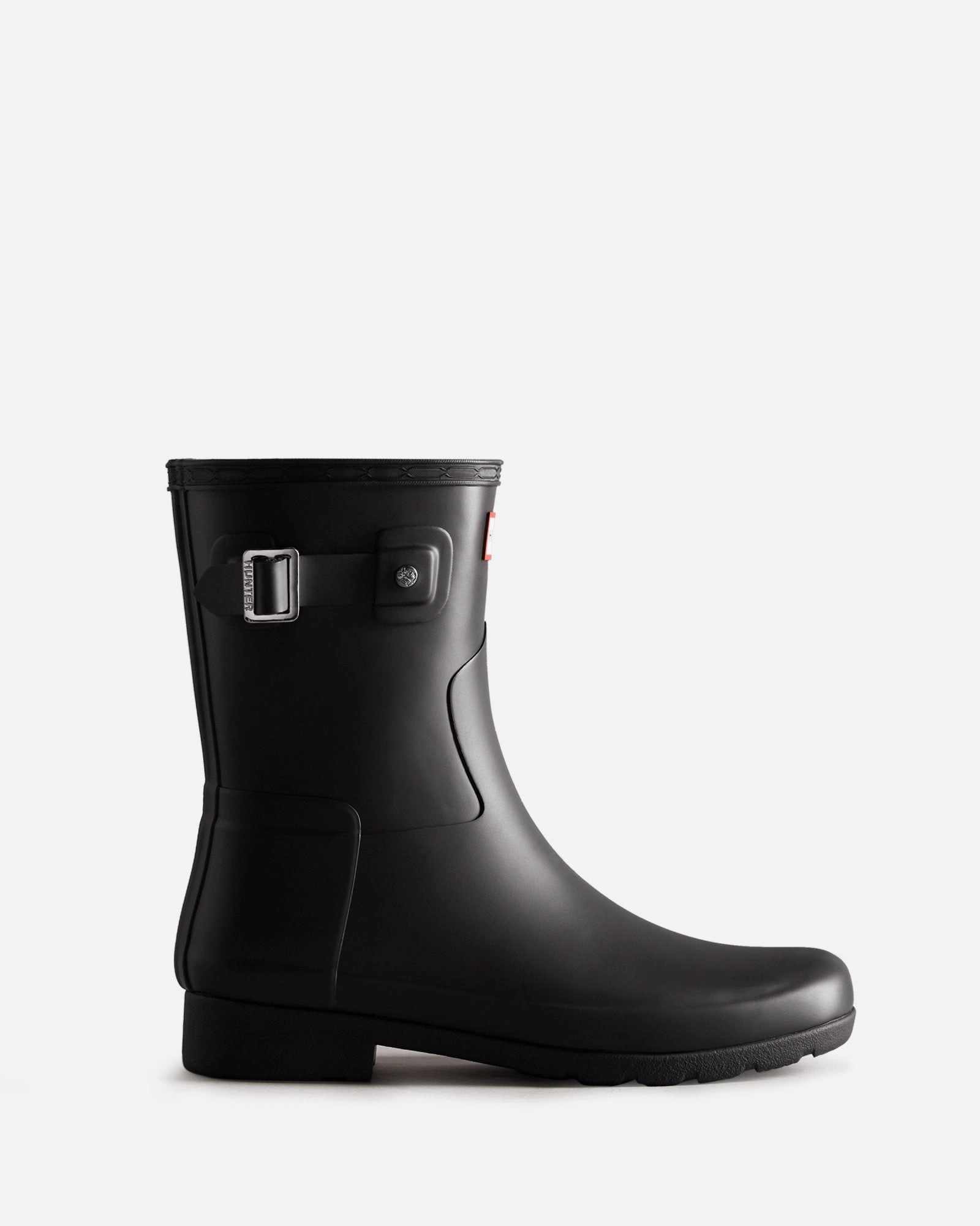 Flexible Hunter Women'S Refined Slim Fit Short Rain Boots Black Wfs2200Rma Blk