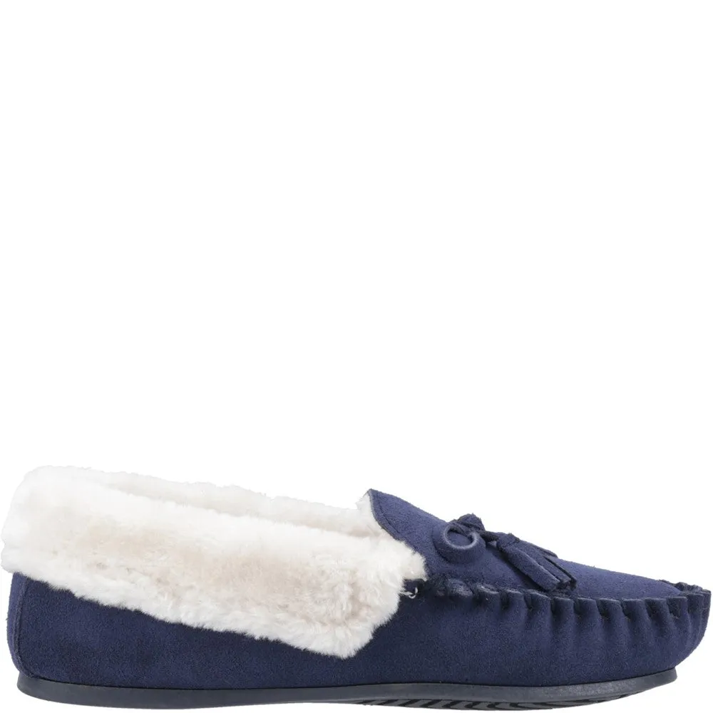 Hush Puppies Agnes Fur Slipper Relaxed Fit Footwear Comfort Heel