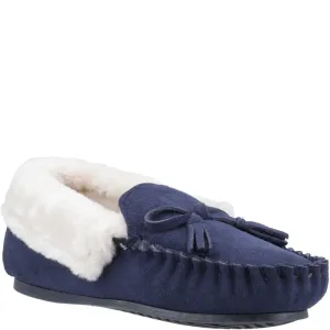 Hush Puppies Agnes Fur Slipper Non Slip