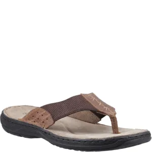 Classic Footwear Moisture Wicking Hush Puppies Alan Toepost Sandal