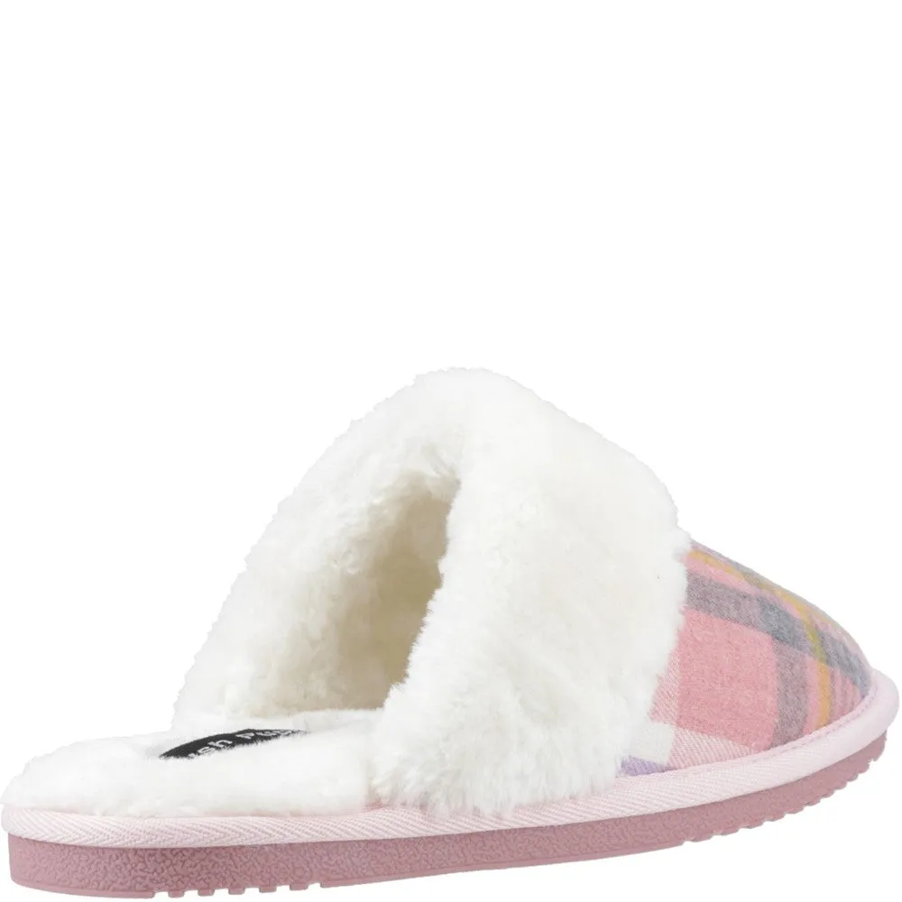 Breathable Hush Puppies Arianna Plaid Slipper