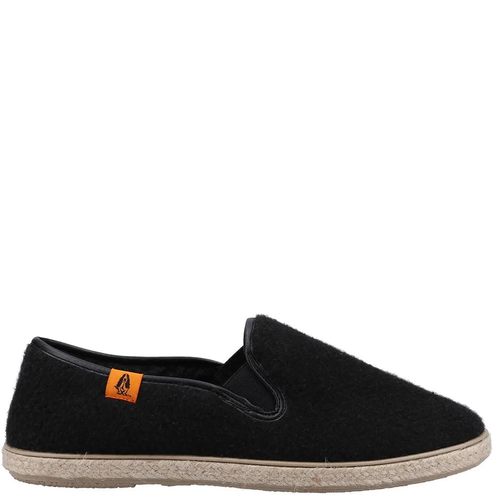 Hush Puppies Recycled Cosy Slipper Secure Fit Flat Feet Shoes