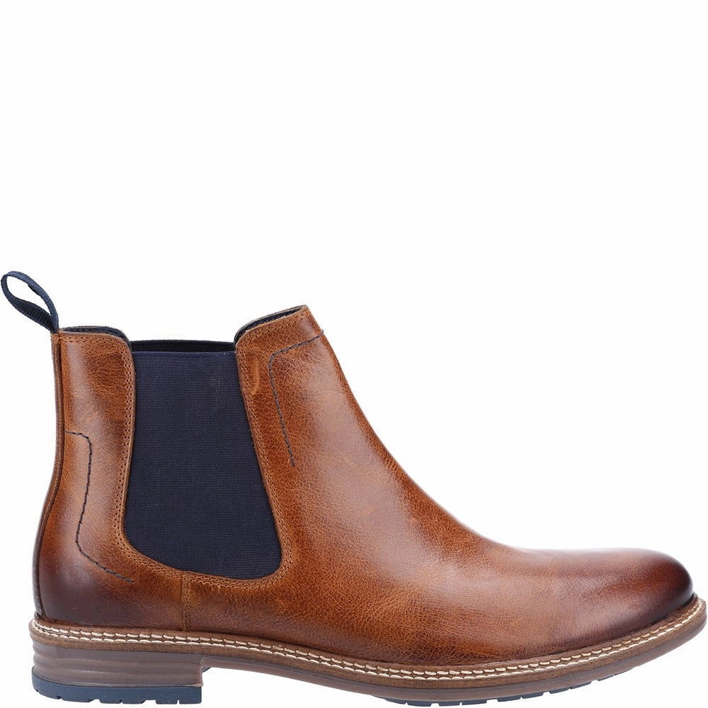 Hush Puppies Justin Chelsea Boot Leather Shoes Easy On Off