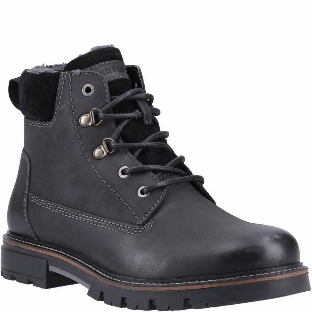 Hush Puppies Pier Shearling Lace Boot Quick Dry Easy On Off