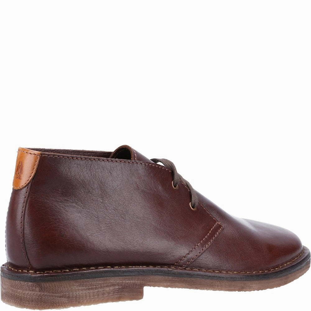 Hush Puppies Samuel Leather Chukka Boot Comfort Shoes Memory Foam