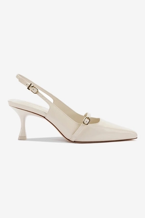 Ines Pump In Ivory Leather All Day Comfort