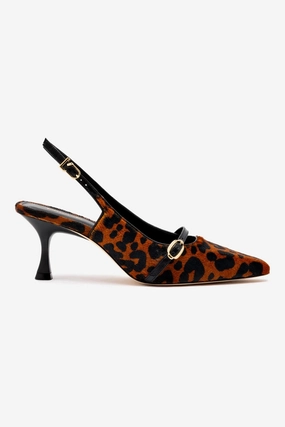 Cloud Comfort Ines Pump In Leopard Print Calf Hair