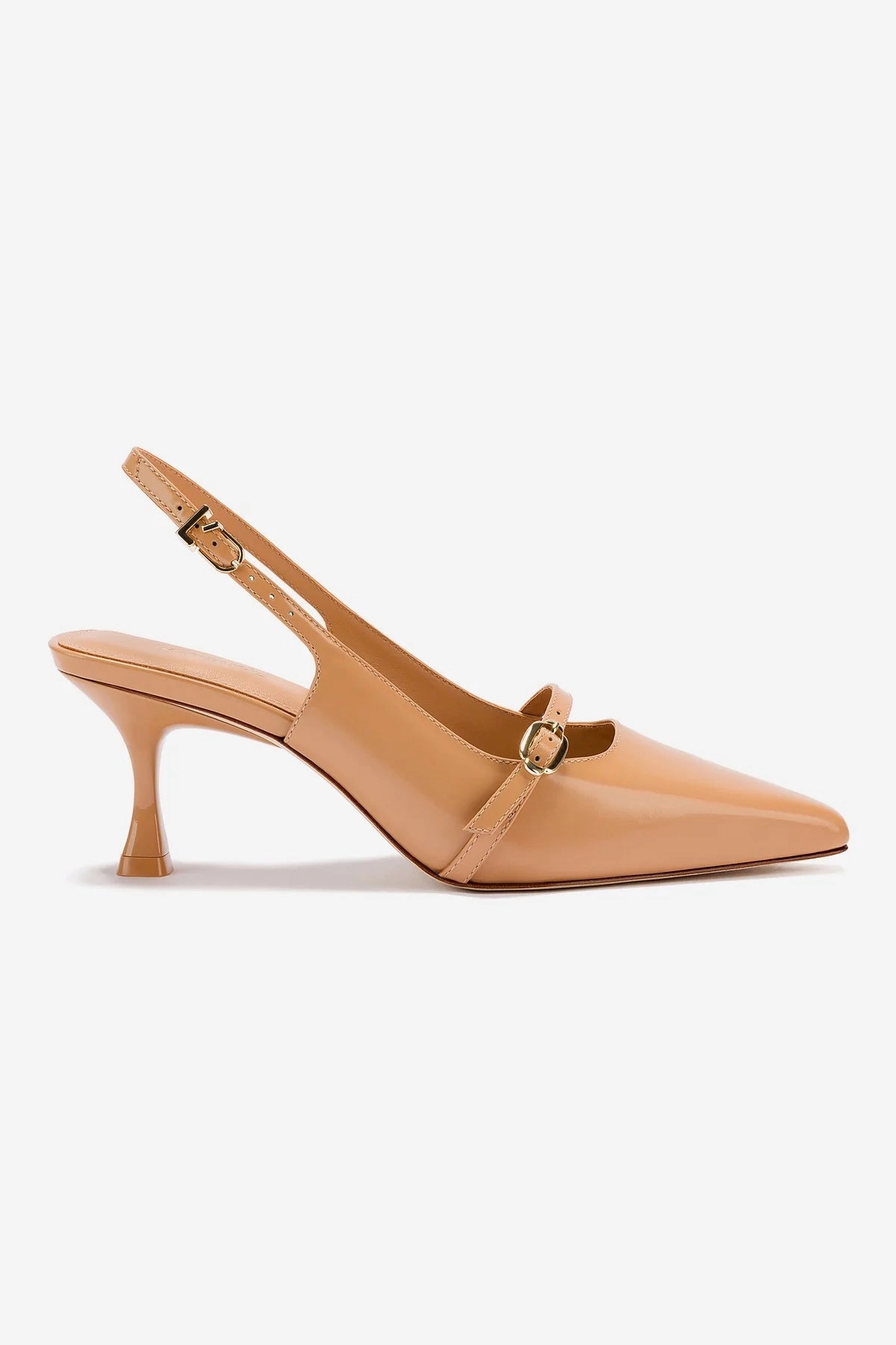 Memory Foam Ines Pump In Tan Leather