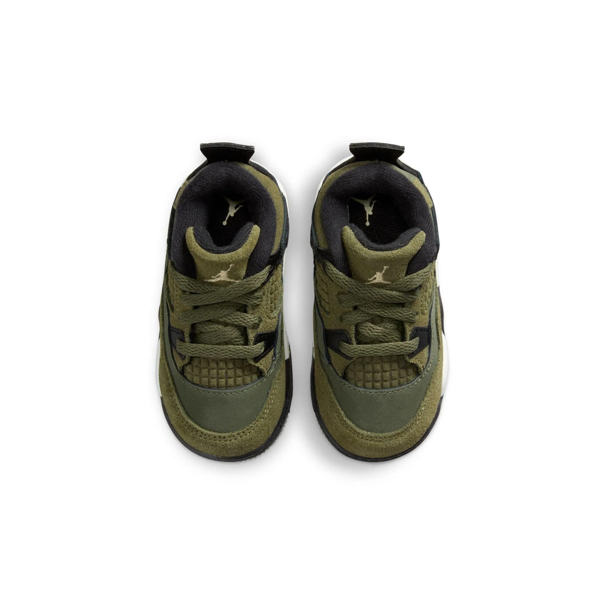 Toddlers' Air Jordan 4 Retro Se Craft 'Medium Olive' Grippy Traction Smart Casual Footwear