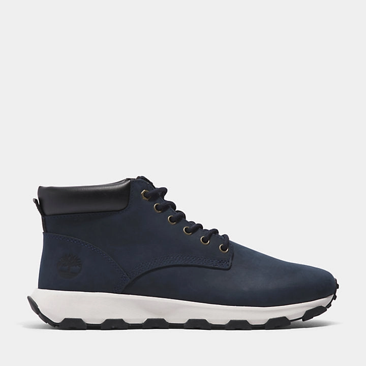 Timberland | Men'S Sneakers | Mid Lace Chukka Windsor Park Navy Blue | Blue Everyday Sneakers
