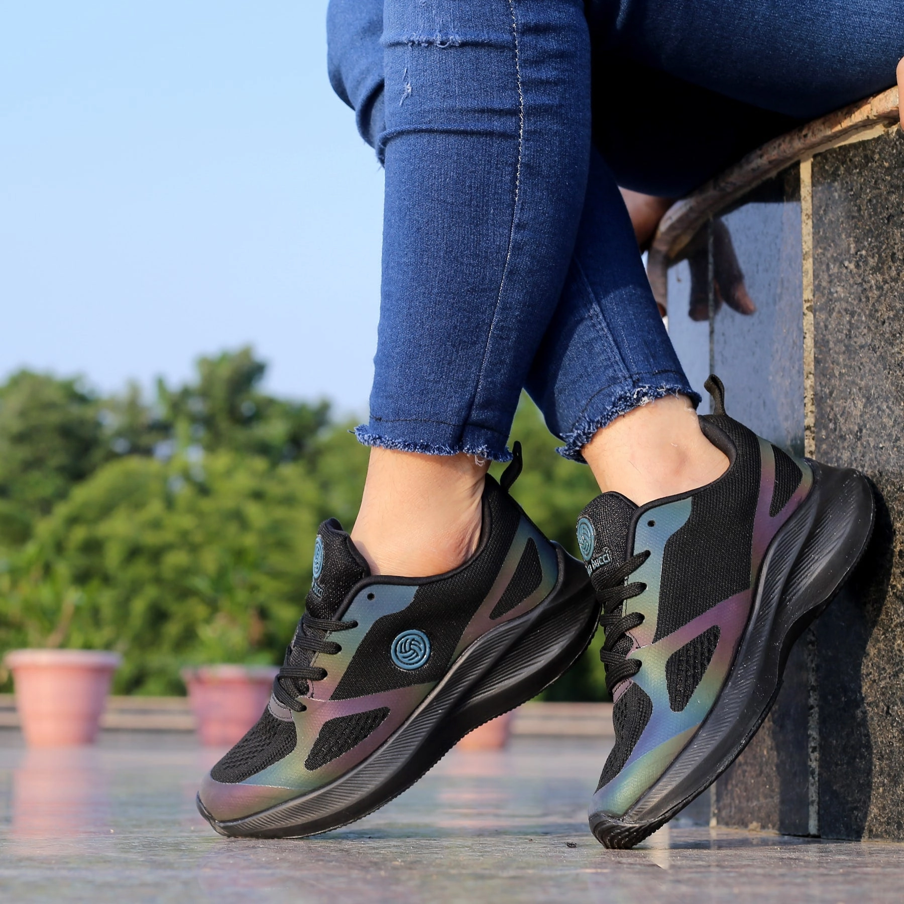Travel Ready Bacca Bucci Rainbow Women All-Day Wear Joggers Running Walking Gym Training Shoes