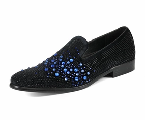 Comfort Heel Sporty Style Ivano Black/Royal