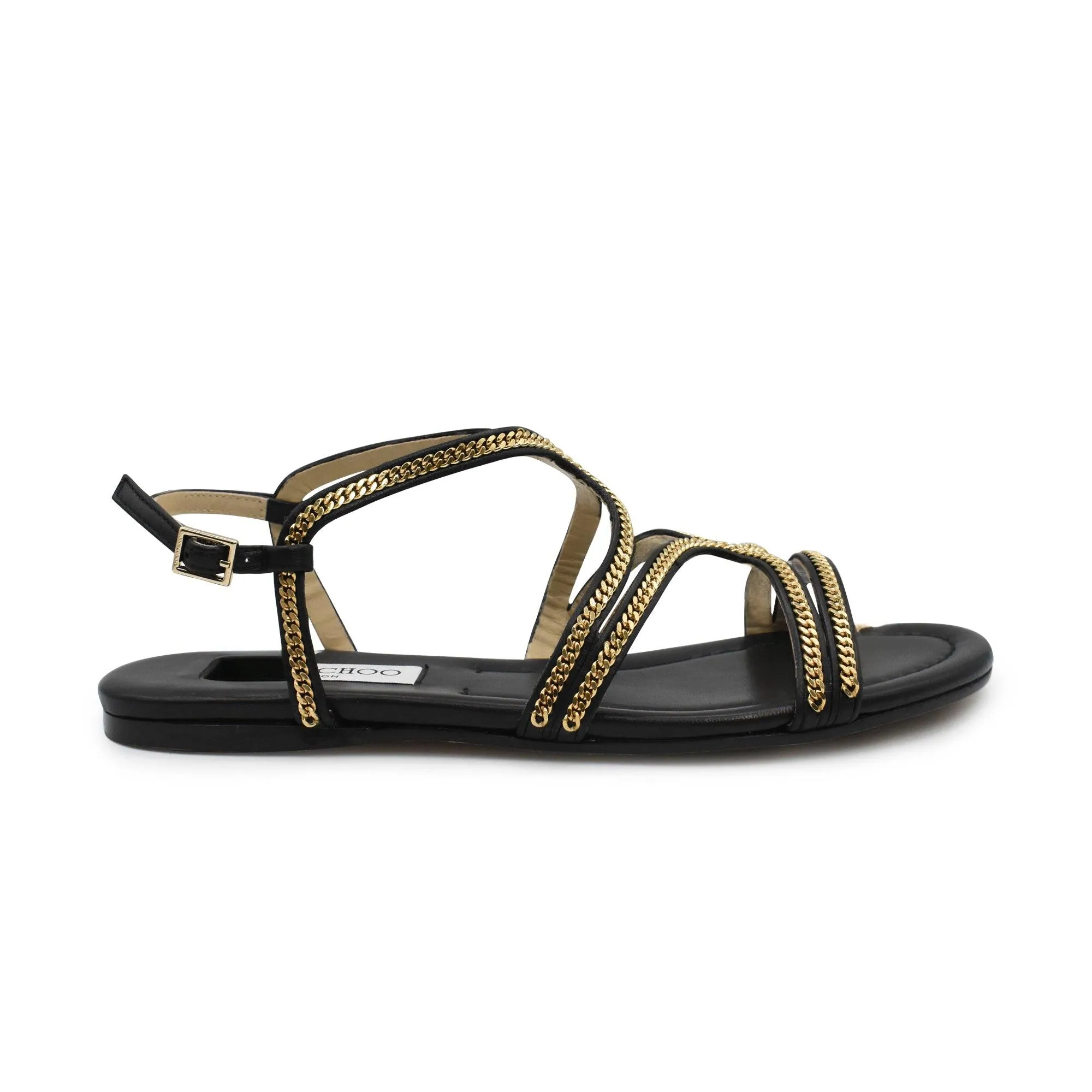 Jimmy Choo 'Nickel Flat' Sandals - Women'S 37 Secure Fit
