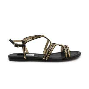 Jimmy Choo 'Nickel Flat' Sandals - Women'S 37 Secure Fit