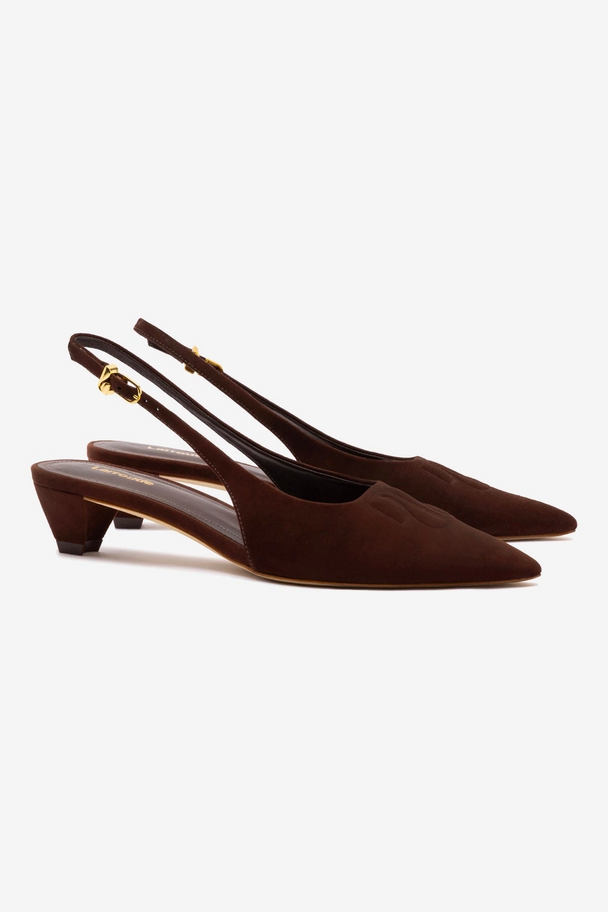 Kaitlan Ll Low Pump In Brown Suede Rugged Canvas Shoes