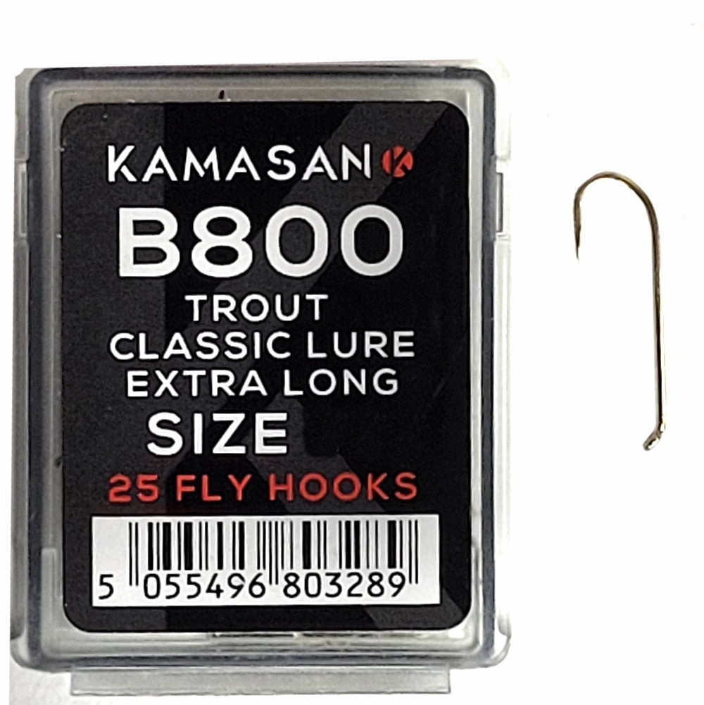 Kamasan B800 Trout Classic Lure Extra Long Fly Hooks