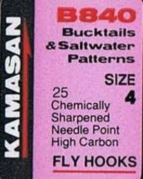 Kamasan B840 Bucktails & Saltwater Patterns Fly Hooks