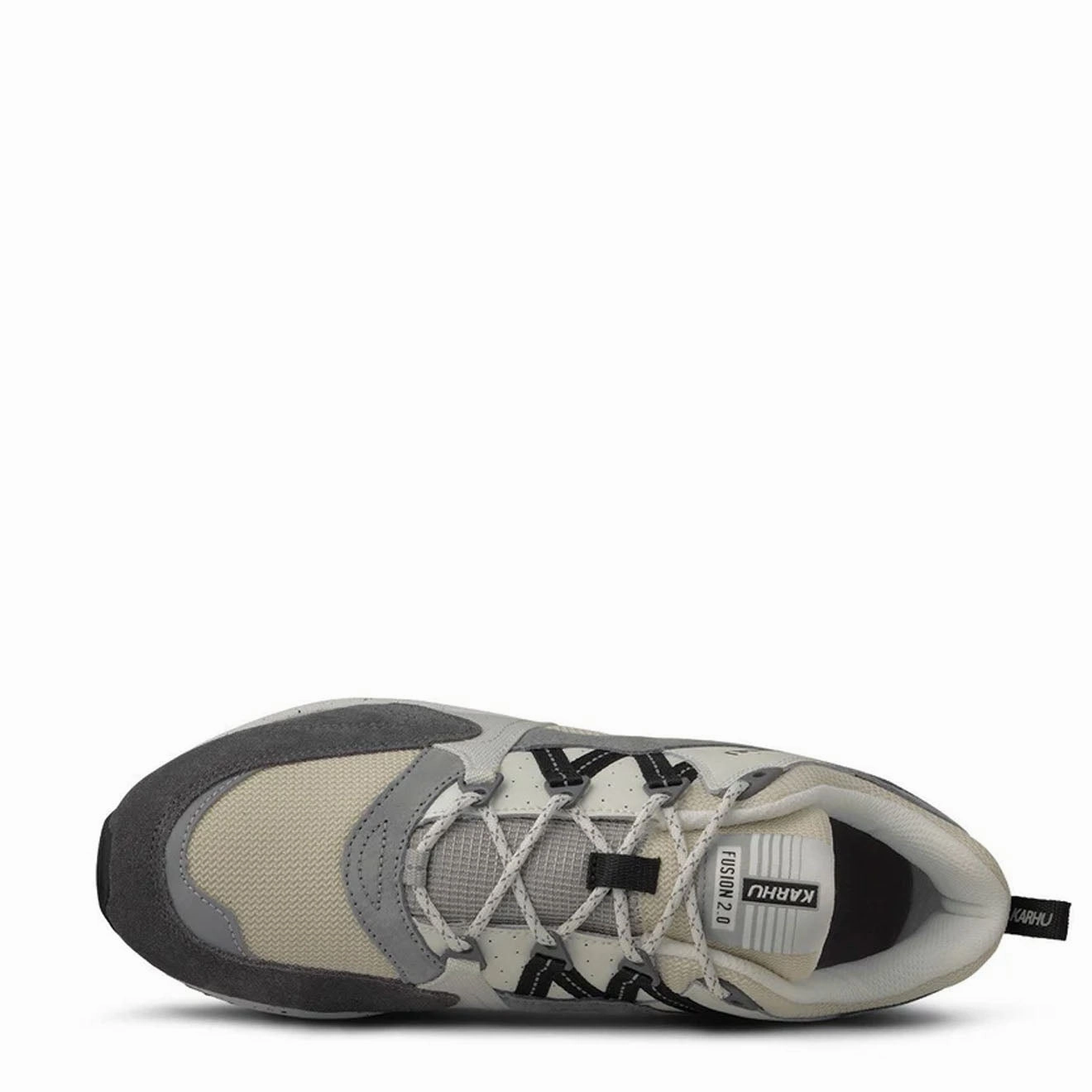 Flexible Chic Footwear Karhu Fusion 2.0 Trainer Limestone / Jet Black