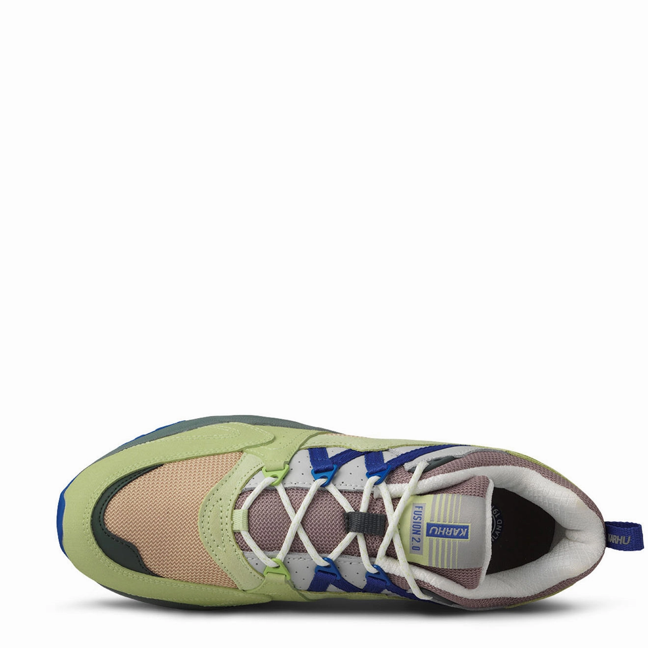 Fashion Footwear Karhu Fusion 2.0 Trainer Shadow Lime / Amparo Blue