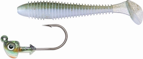 Keitech 3.8 Inch Fat Swing Impact & VMC Boxer Swimbait Jighead Combo