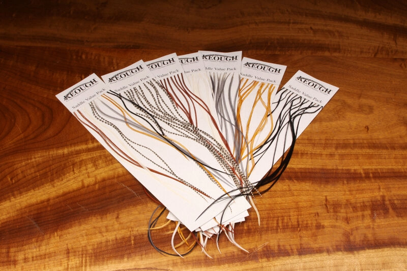 Keough's Saddle Value Pack (dry fly hackle)