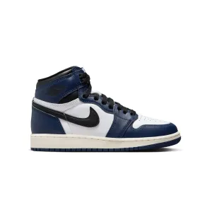 Kids Air Jordan 1 High Og 'Midnight Navy' Quick Dry