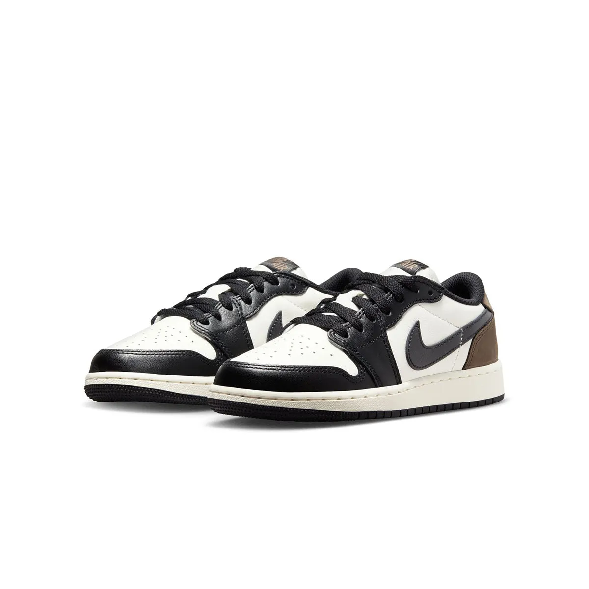 Supportive Footwear Comfort Sole Kids Air Jordan 1 Low Og 'Mocha'