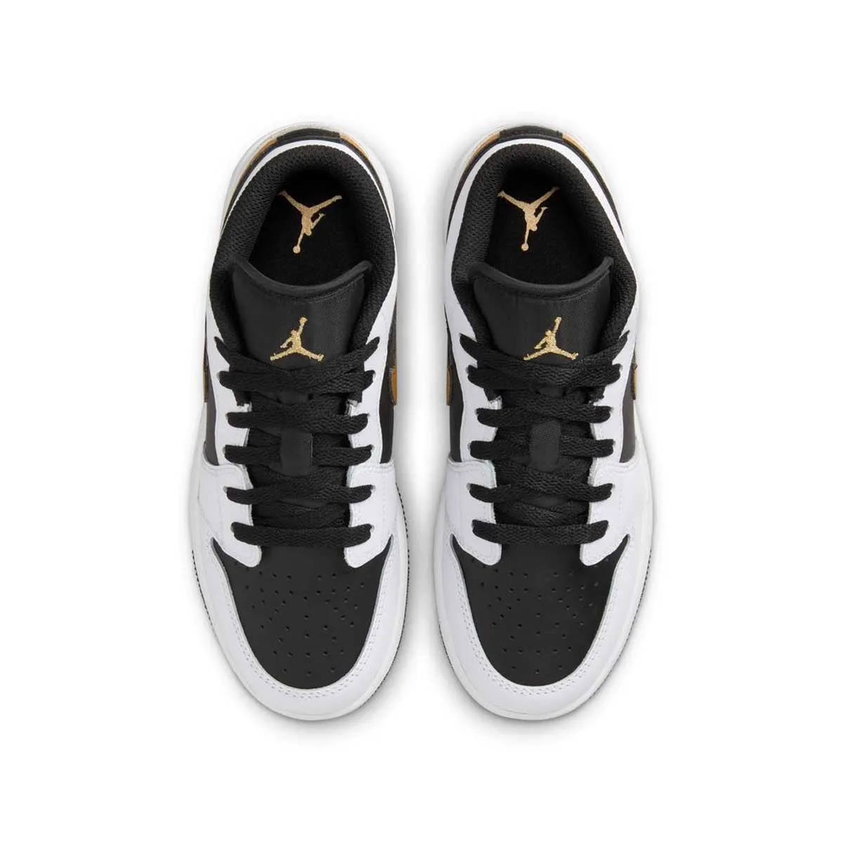 Moisture Wicking Stable Kids Air Jordan 1 Low 'White Metallic Gold'