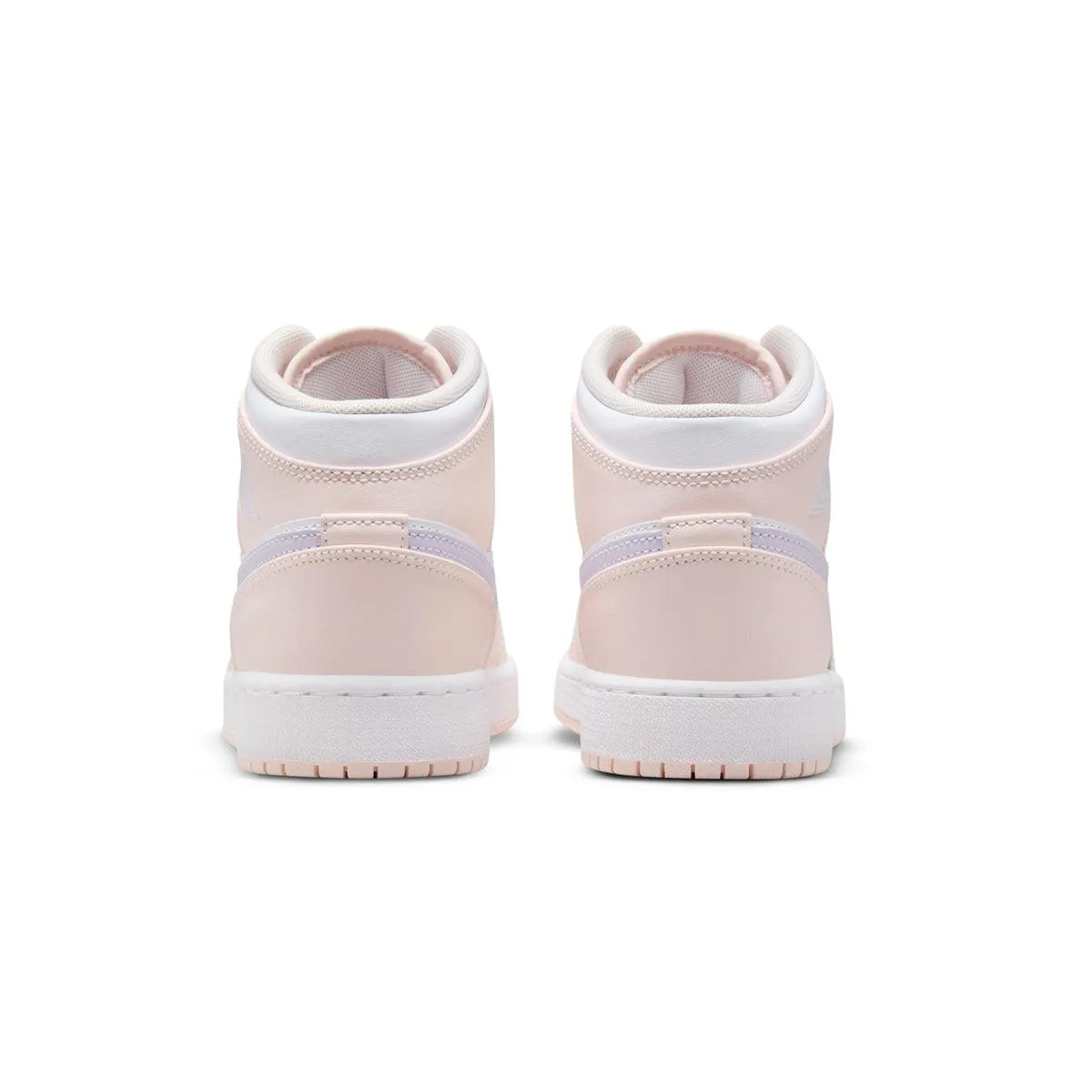Kids Air Jordan 1 Mid 'Pink Wash' Odor Resistant Slip On Shoes