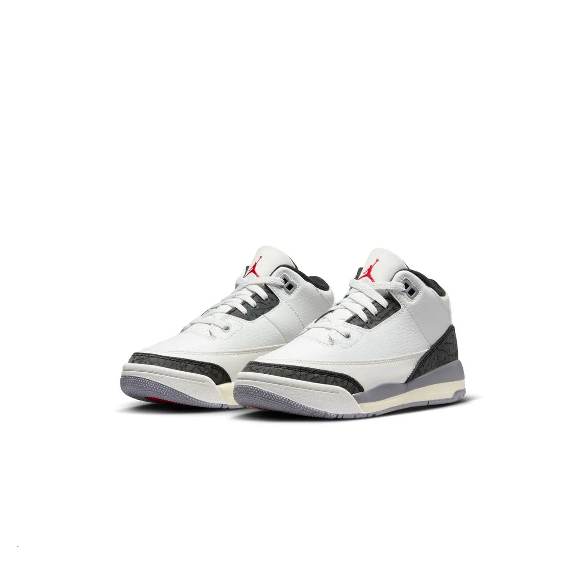 Kids Air Jordan 3 Retro 'Cement Grey' Minimalist Shoes Chic Footwear