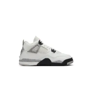 Travel Footwear Kids Air Jordan 4 Retro 'White Cement'