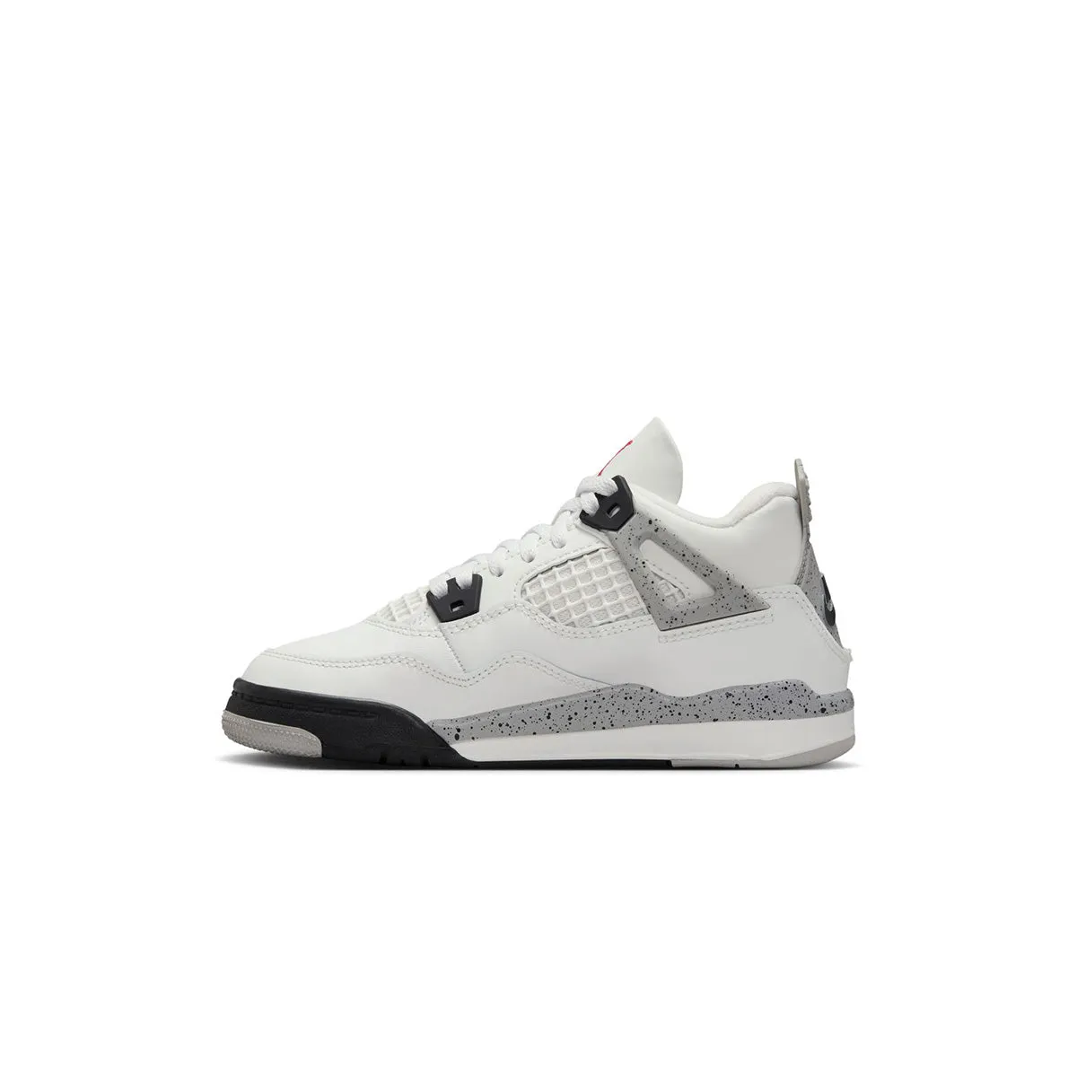 Kids Air Jordan 4 Retro 'White Cement' Slip Resistant
