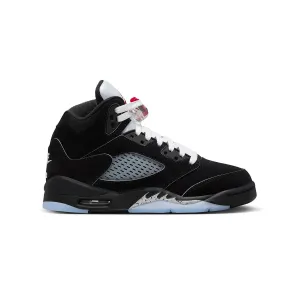 Kids Air Jordan 5 Retro Og 'Black Metallic Reimagined' Stylish Footwear