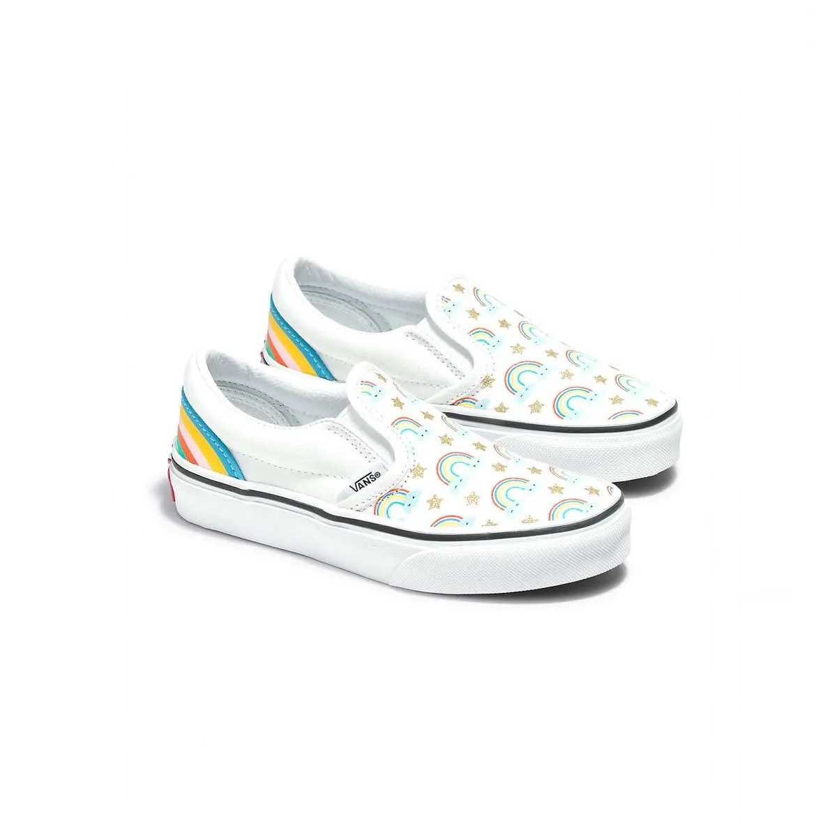 Kid'S Classic Slip-On 'Rad Rainbow' Stylish Footwear