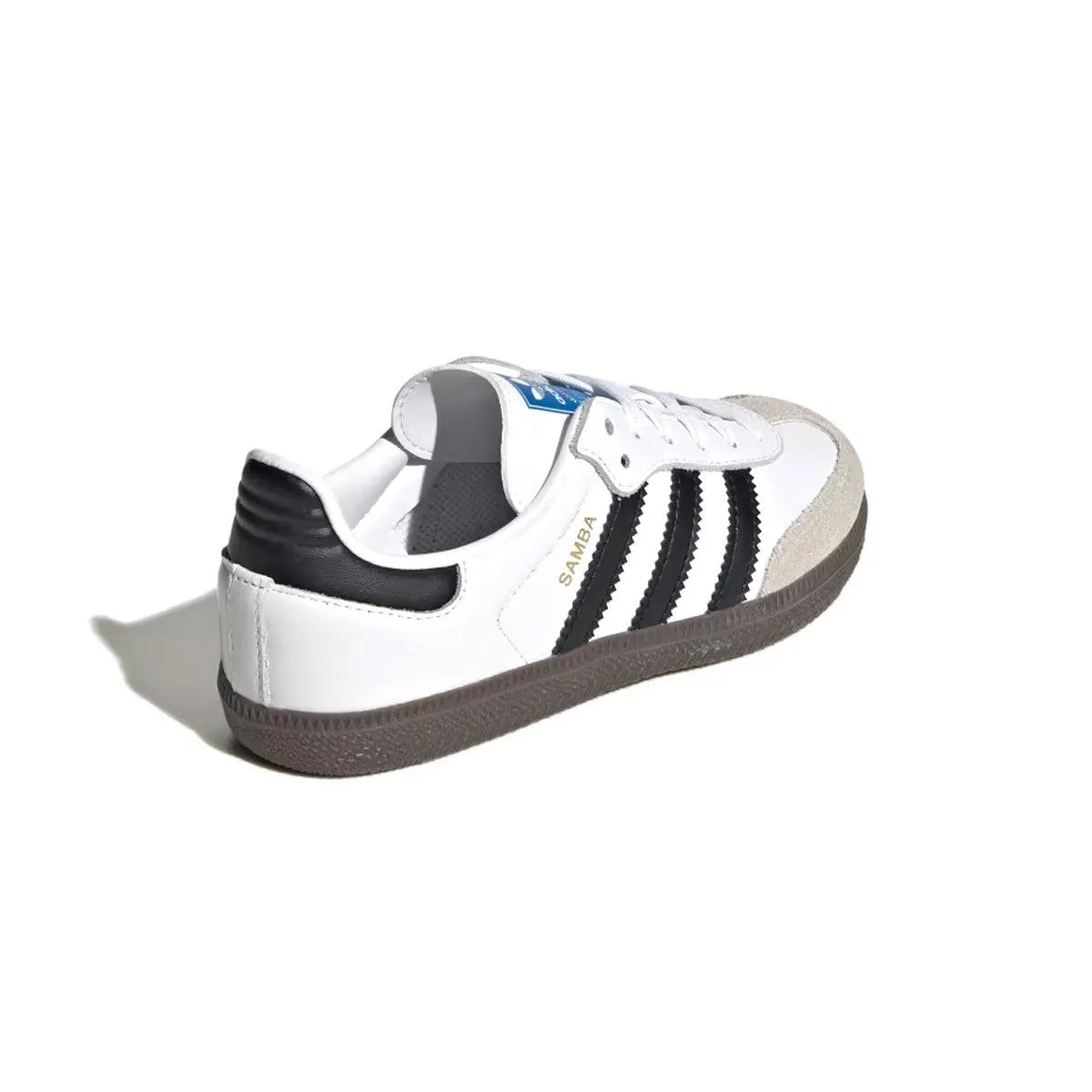 Wide Fit Kids' Samba Og 'Cloud White'