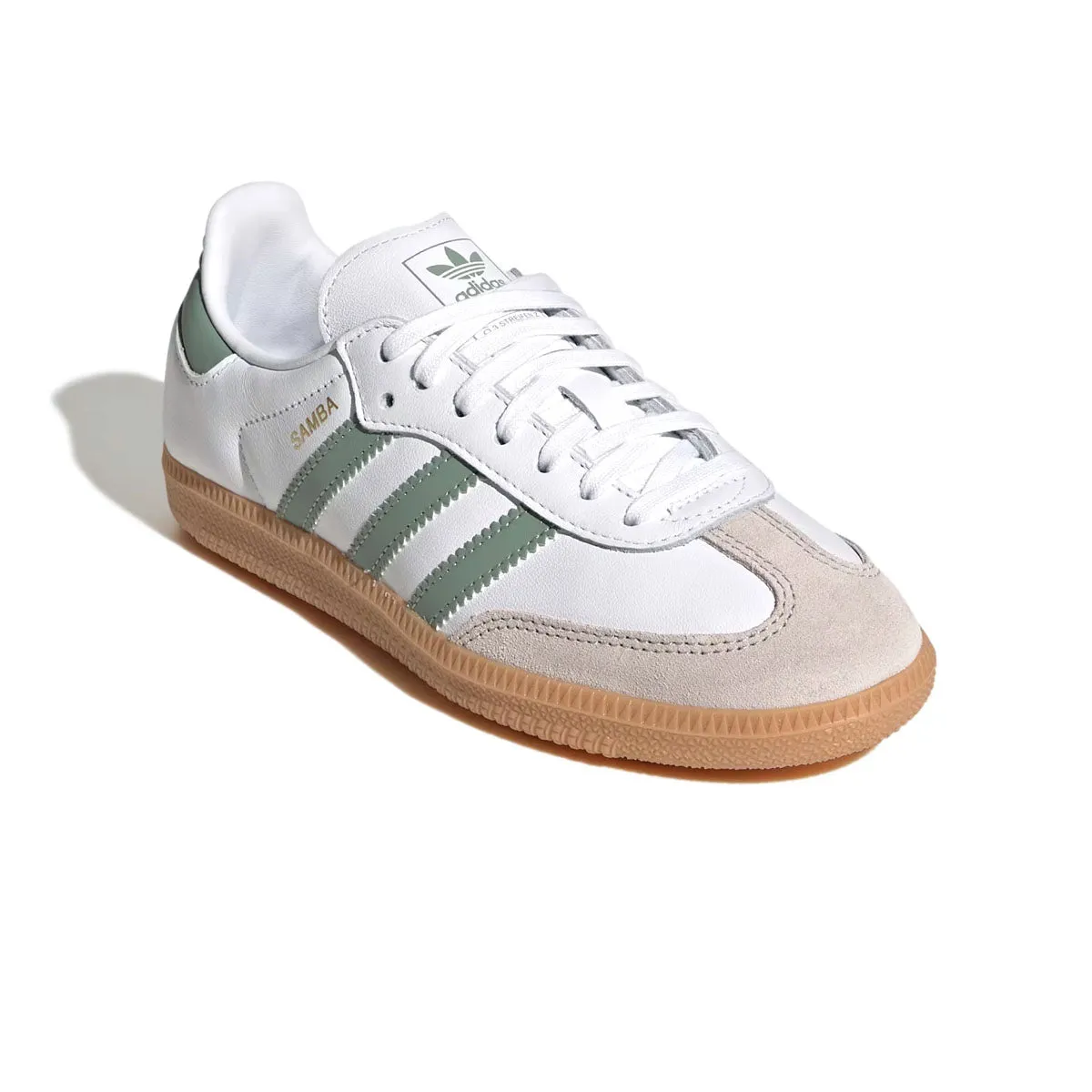 Classic Sneakers Versatile Footwear Kids Samba Og 'Cloud White Silver Green'