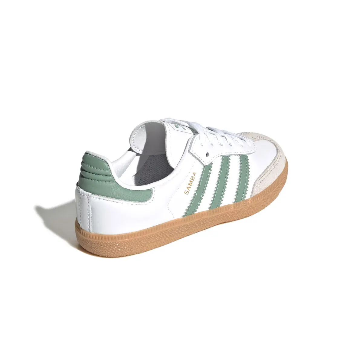 Kids Samba Og 'Cloud White Silver Green' Weather Ready