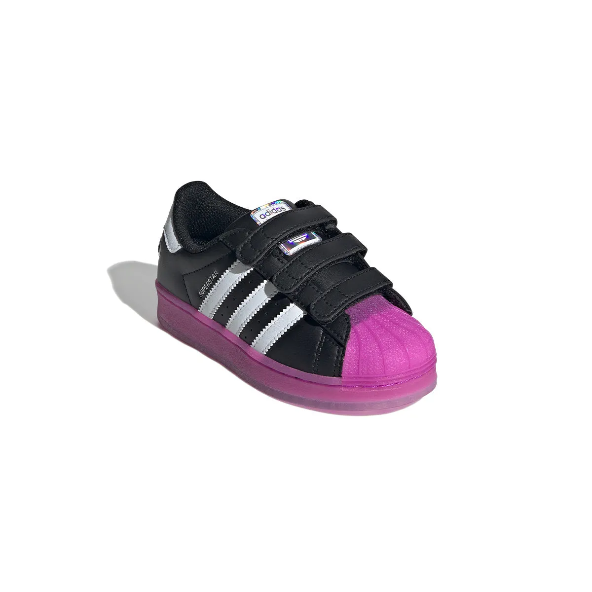 Chic Footwear Kids Superstar Led Light 'Black'