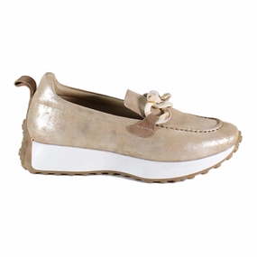 Kind Words Metallic Slip On Loafers Smart Casual Footwear
