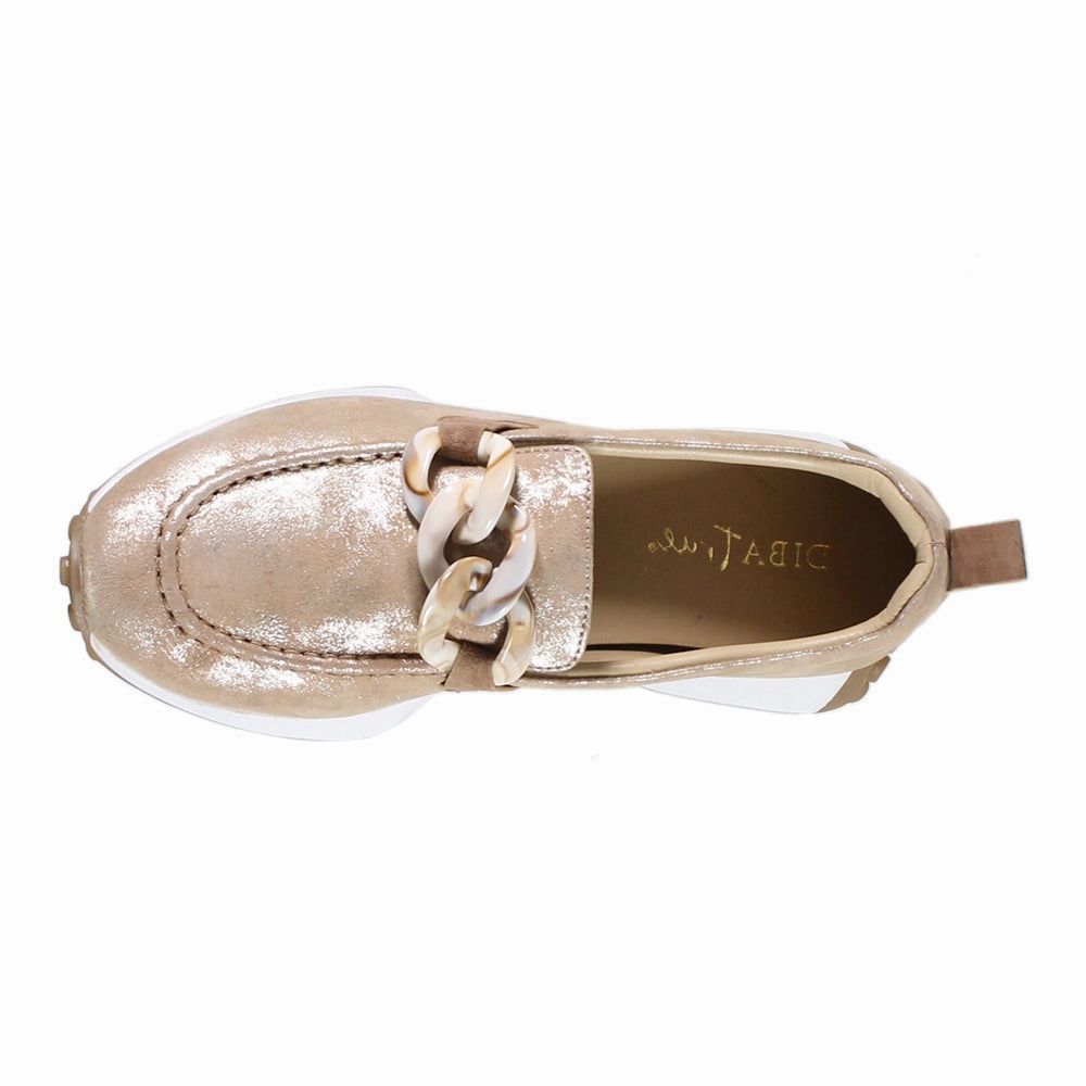 Modern Footwear Kind Words Metallic Slip On Loafers