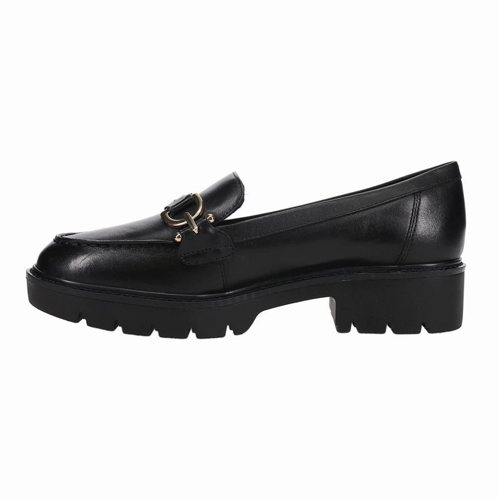 Leather Shoes Kinndle Lug Sole Loafers