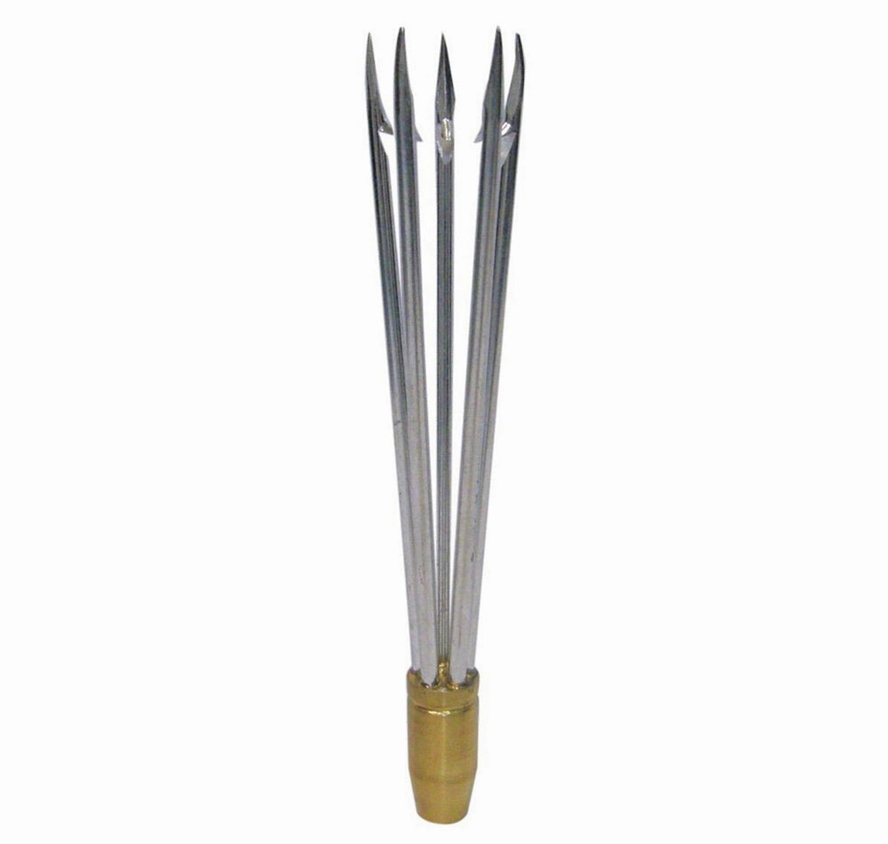 Land & Sea Brass 5 Barb Cluster Head