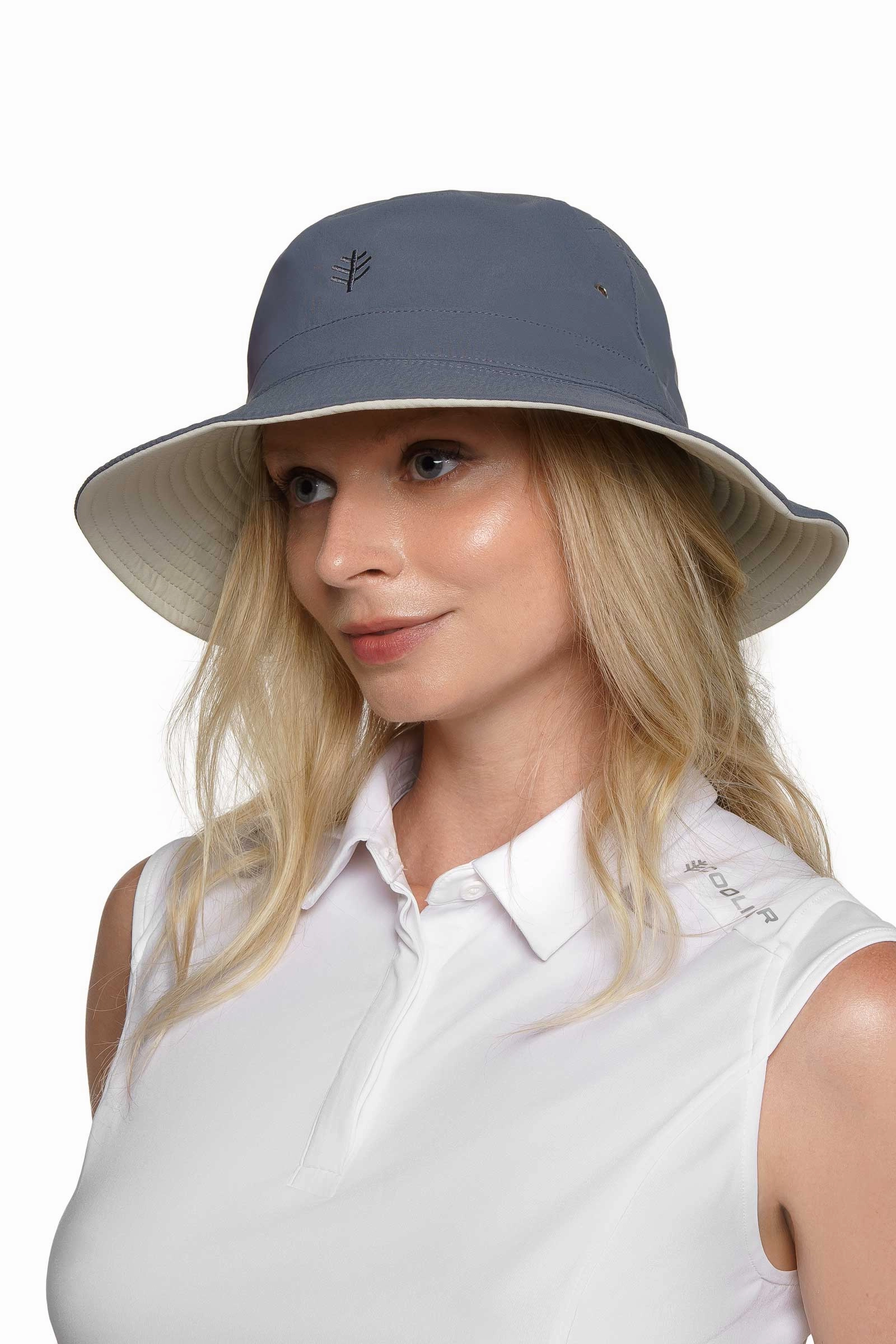Landon Reversible Bucket Hat | Stone/Carbon