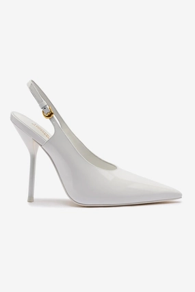 Larroud?? X Altuzarra Pump In White Patent Leather Quick Dry